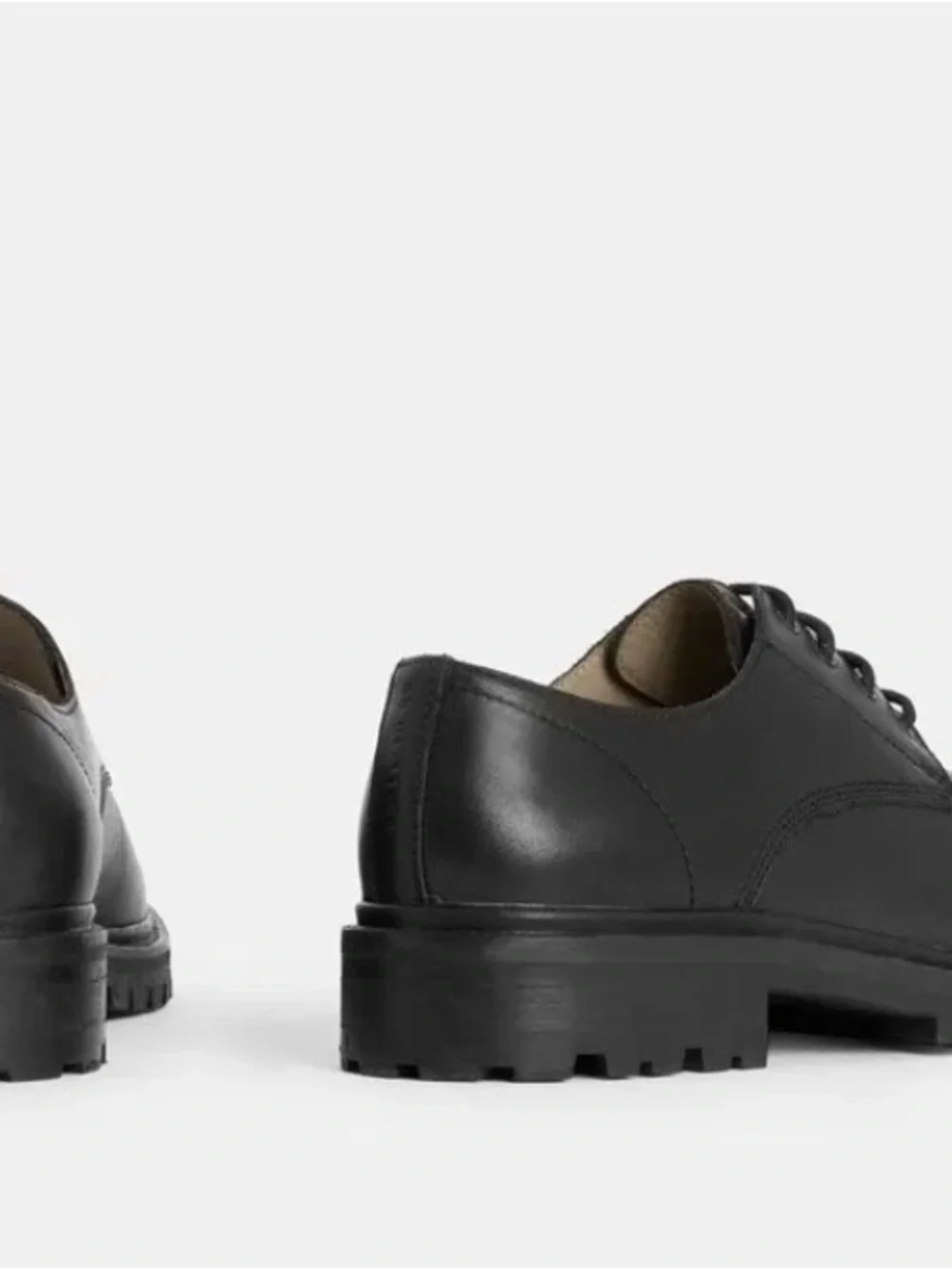 AllSaints Black Jarred Leather Dress Shoes size 12